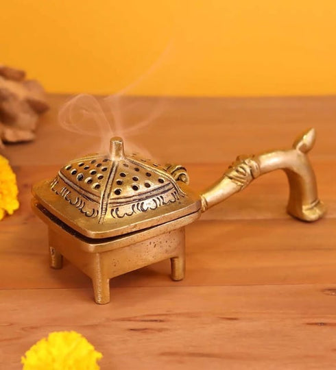 Brass Bakhoor Loban Dan Smoke Burner 0.52Kg